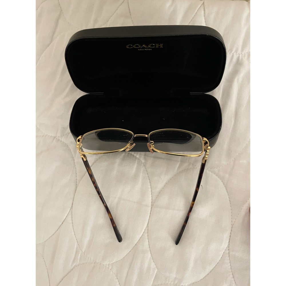Coach HC 5083B Gold Tortoise Floral Crystal Eyeglasses Frames 9238 53-14-135